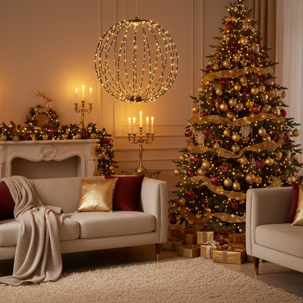 Decoratiune luminoasa glob cu 240 leduri 40 cm