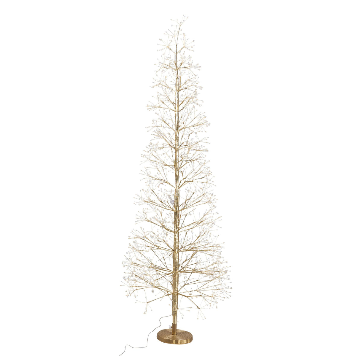 Decoratiune luminoasa brad 1600 leduri, 150 cm, aurie