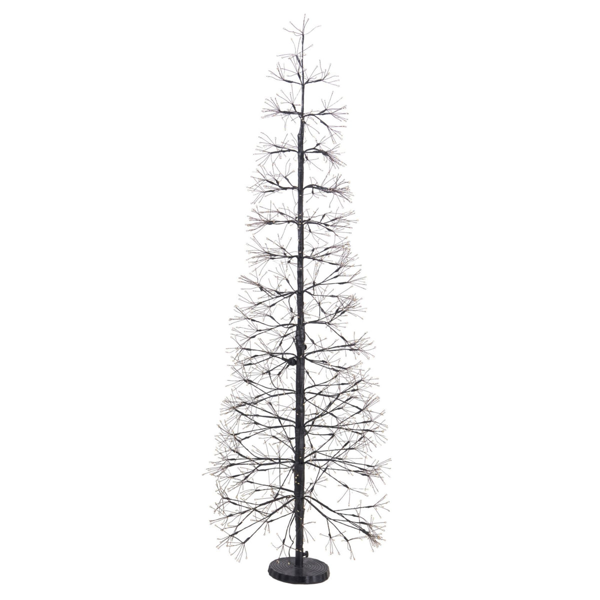 Decoratiune luminoasa brad 1800 leduri, 150 cm, neagra