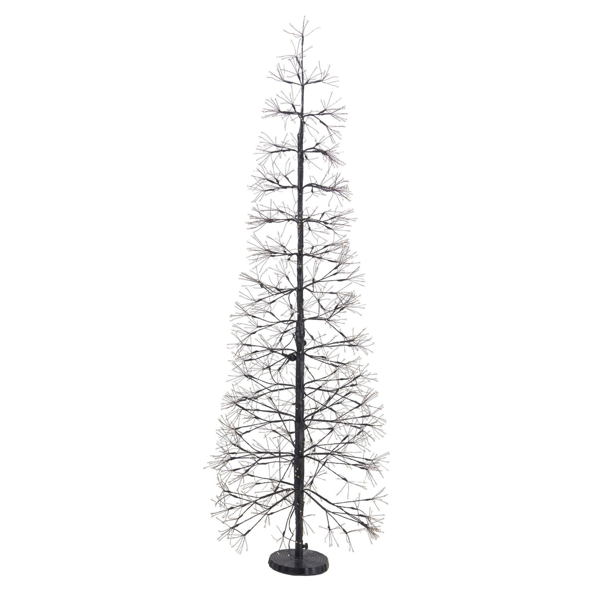 Decoratiune luminoasa brad 2700 leduri, 180 cm, neagra