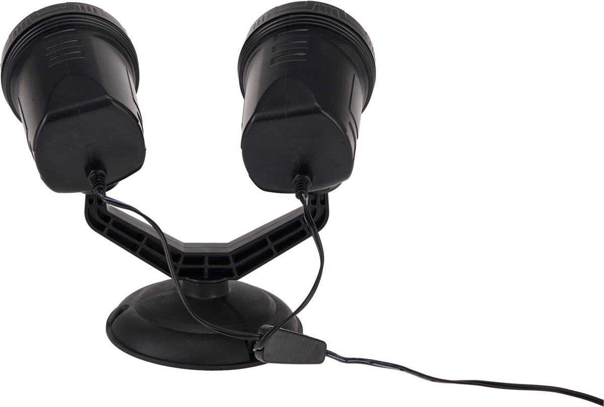 proiector led dublu cu model de fulgi de nea pentru exterior