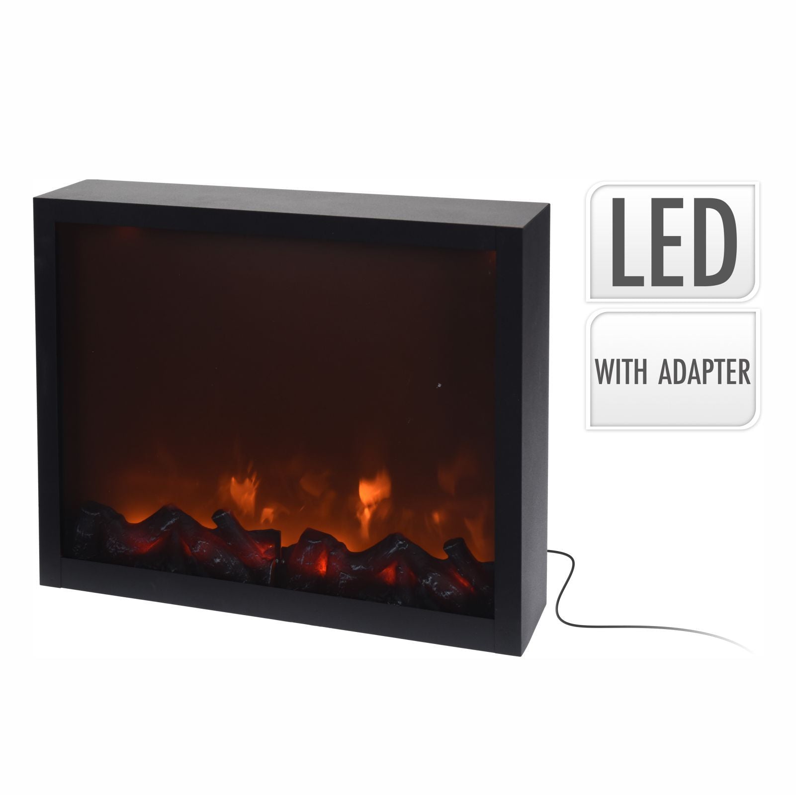 Semineu cu flacari LED, 41 cm