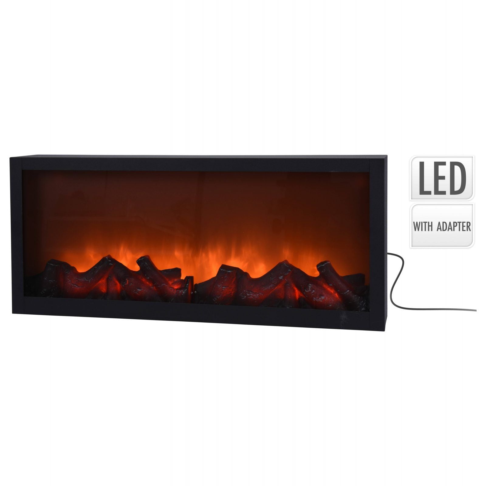 Semineu metalic cu LED, 57 cm