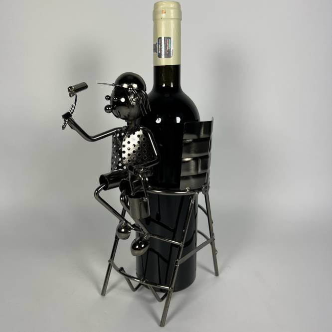 Suport metalic Zugrav pentru sticla de vin, 25 cm