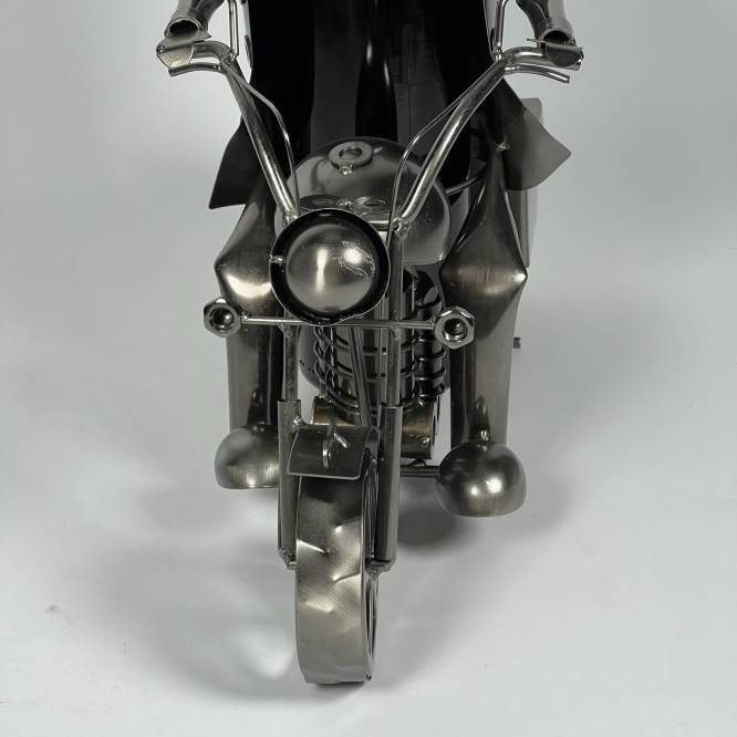 Suport metalic Motocicleta pentru sticla de vin, 35 cm