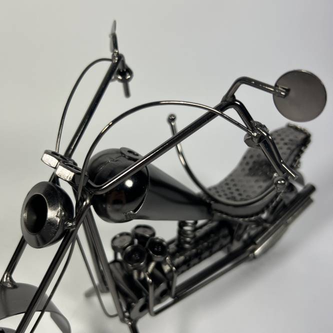 Suport metalic Motocicleta pentru sticla de vin 33 cm