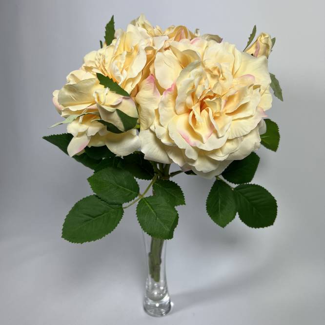 Buchet trandafiri galbeni 36 cm