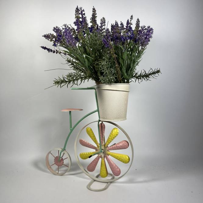Suport flori metalic bicicleta 31 cm
