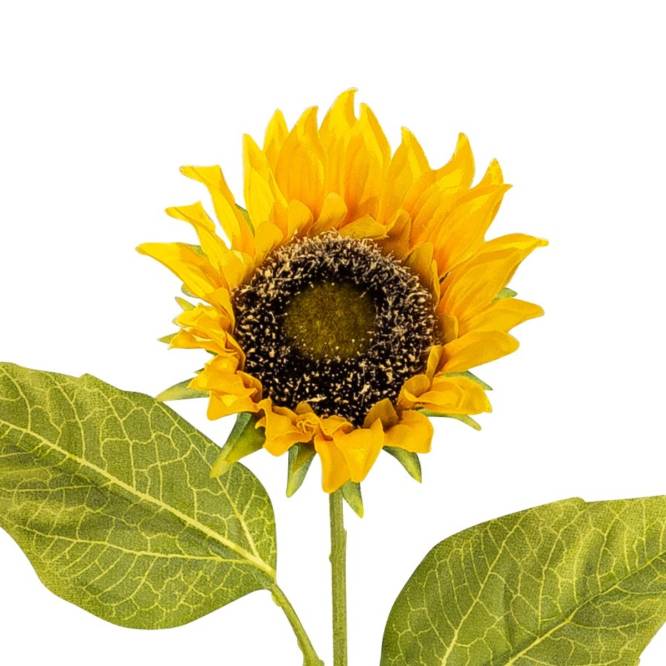 Floarea-soarelui artificiala, la fir, 65 cm