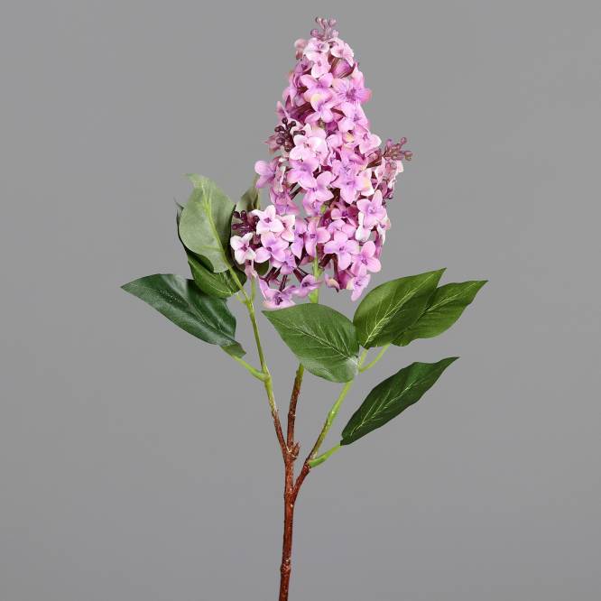 Liliac artificial roz, la fir, 53 cm
