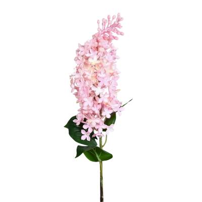 Liliac artificial la fir, culoare roz, 70 cm