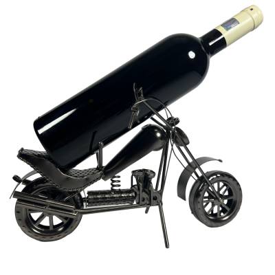 Suport metalic Motocicleta pentru sticla de vin 33 cm