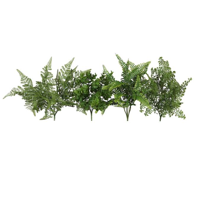 Set patru plante artificiale decorative verzi 36 cm