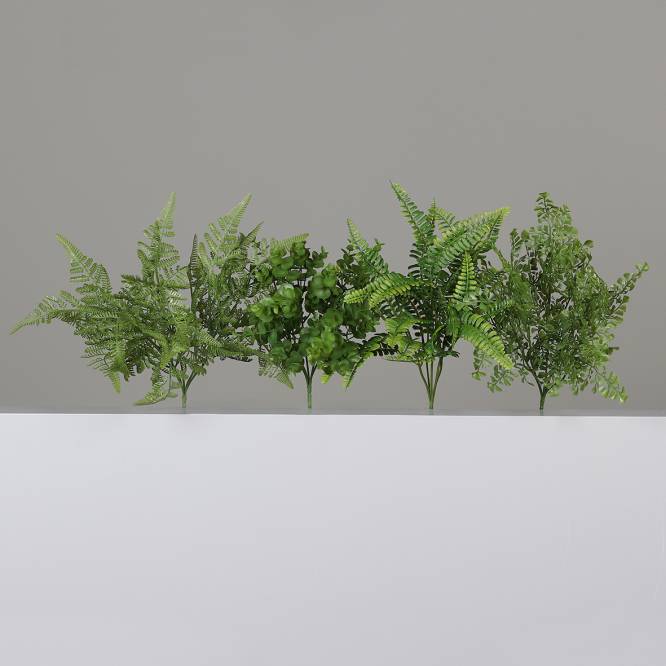 Set patru plante artificiale decorative verzi 36 cm