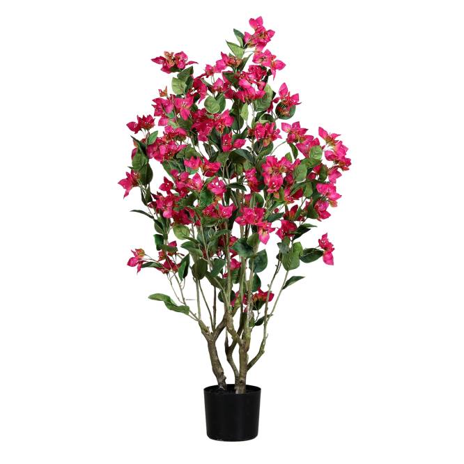 Planta decorativa artificiala Bougainvillea in ghiveci de plastic 120 cm
