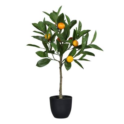 Planta decorativa copac portocal artificial in ghiveci 55 cm
