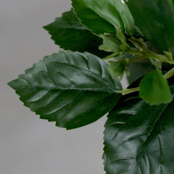 Planta decorativa trandafir japonez artificial rosu in ghiveci de plastic, 120 cm