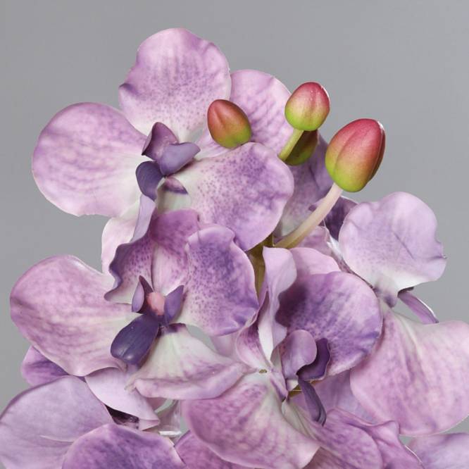 Orhidee artificiala la fir, culoare mov, 74 cm