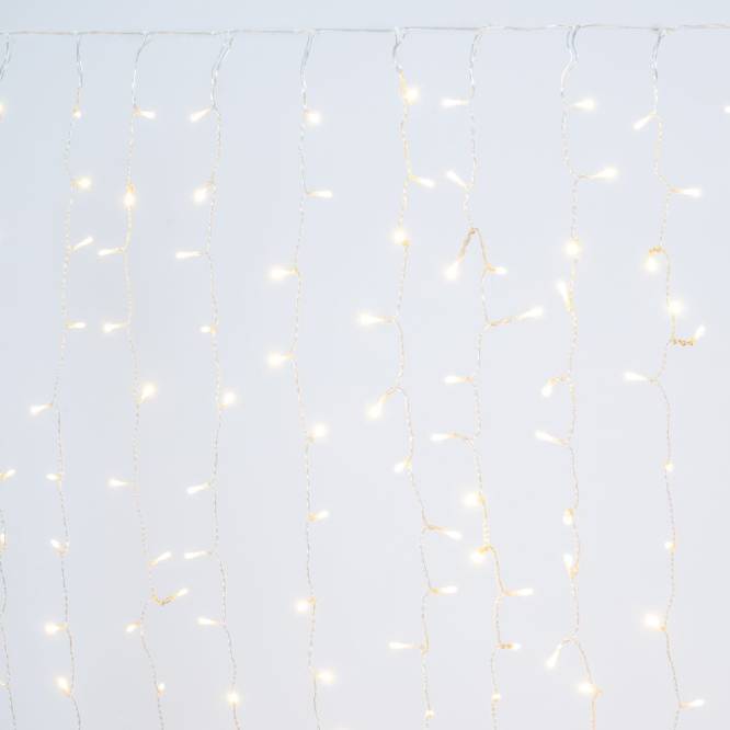 Instalatie luminoasa tip perdea cu 900 leduri, outdoor, 3 x 3 m