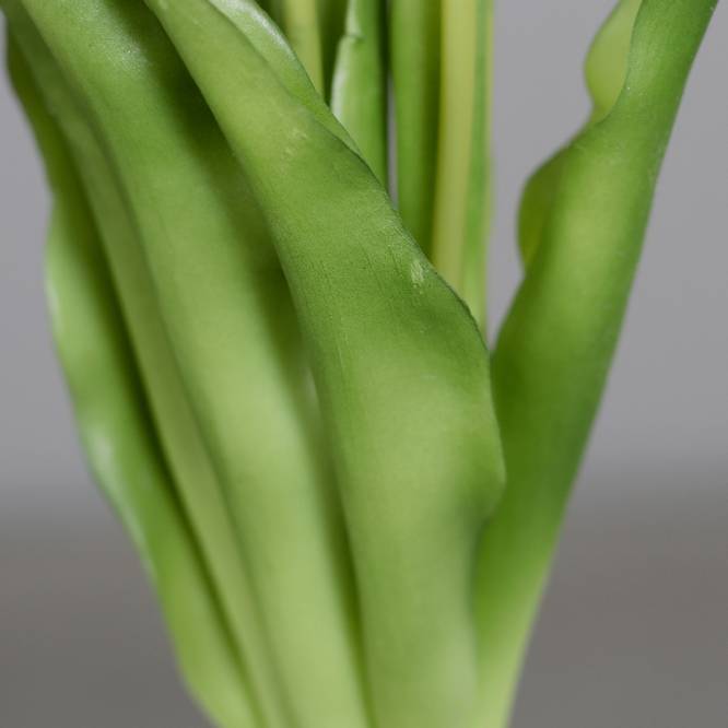 Buchet de 5 lalele artificiale cu aspect real, rosii, 31 cm