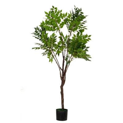 Planta decorativa artificiala Acacia in ghiveci de plastic, 145 cm