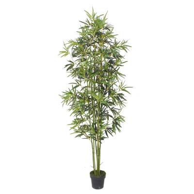 Planta decorativa artificiala Bambus in ghiveci 210 cm