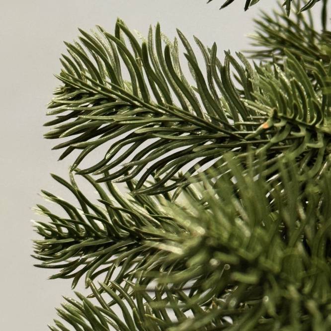 Brad artificial verde cu ace 3D, 100% PE, 210 cm