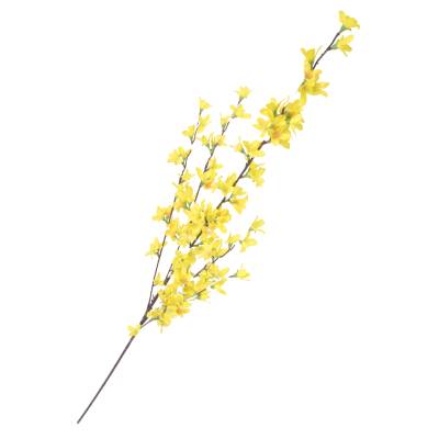 Crenguta de forsitia artificiala cu flori galbene, 113 cm