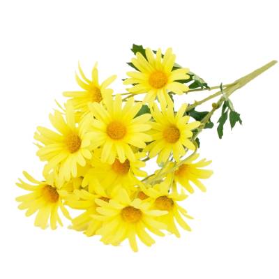 Buchet de margarete artificiale galbene, 53 cm