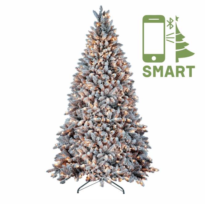 Brad artificial Flock Tree Deluxe Smart LED 240 cm