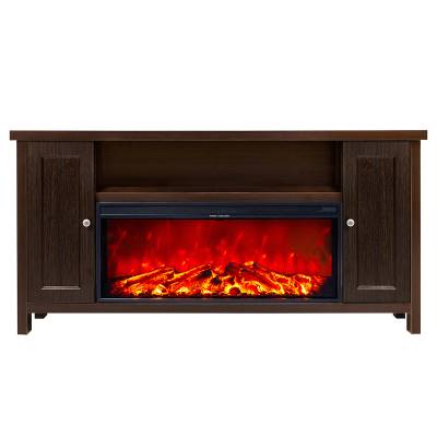 Șemineu electric Mozart & Tasmania, 750x1500x300 mm, 1500W, 2 trepte de încălzire, 5 niveluri ale intensității flăcărilor, Timer