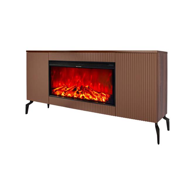 Șemineu electric Baileys & Tasmania, 560x1700x270 mm, 1500W, 2 trepte de încălzire, 5 niveluri ale intensității flăcărilor, Timer