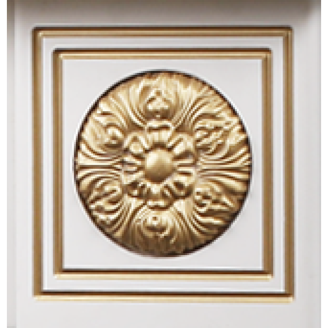 Semineu electric Versailles gold maxi & Mirabella, Dimensiuni(Î*L*A):1010*1400*330 mm, 1950 W