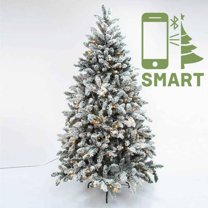 Brad artificial Flock Tree Deluxe Smart LED 270 cm