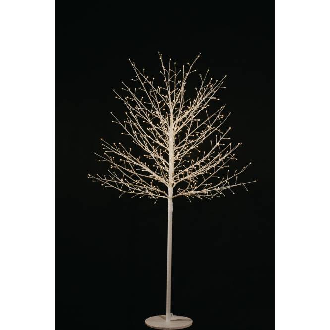 Copac iluminat cu 300 de leduri cu lumina calda, 120 cm