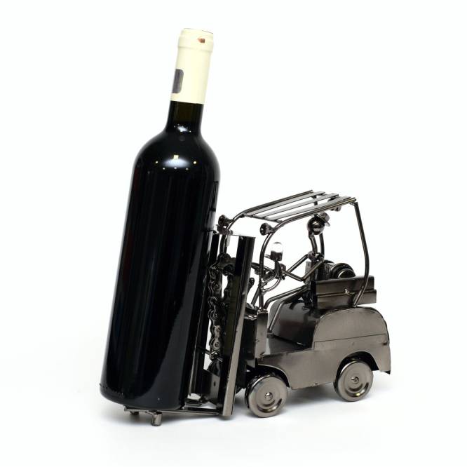 Suport metalic Motostivuitor pentru sticla de vin, 25 cm