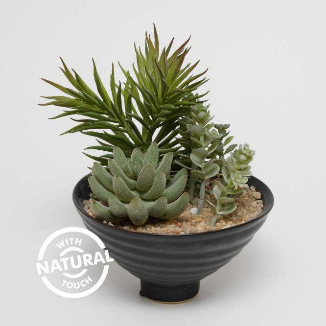 Aranjament cu plante suculente 15 cm artificilale aspect 100% natural