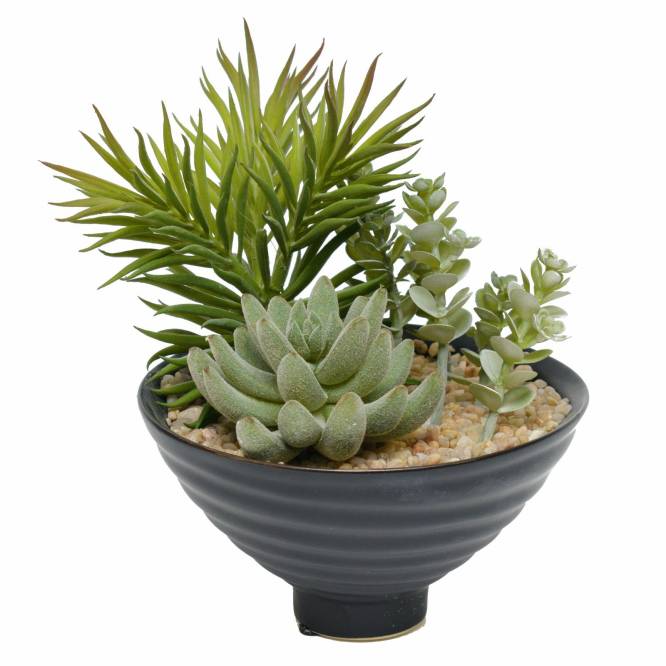 Aranjament cu plante suculente 15 cm artificilale aspect 100% natural