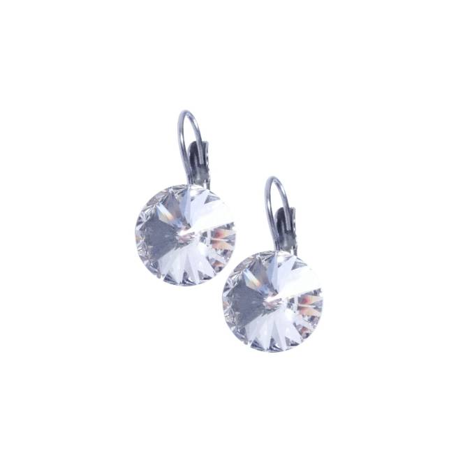 Cercei Diamond 12 mm Clear Crystal cu cristale Swarovski