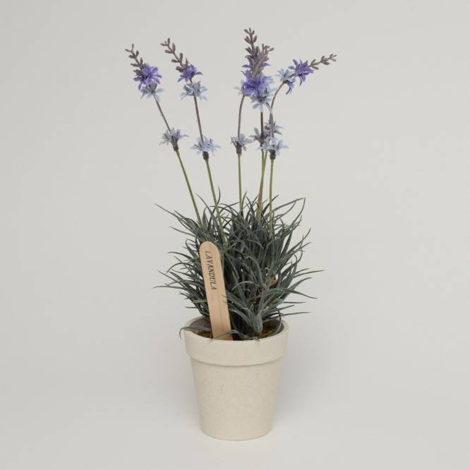 Lavanda artificiala 30 cm in ghiveci de ceramica diferite modele