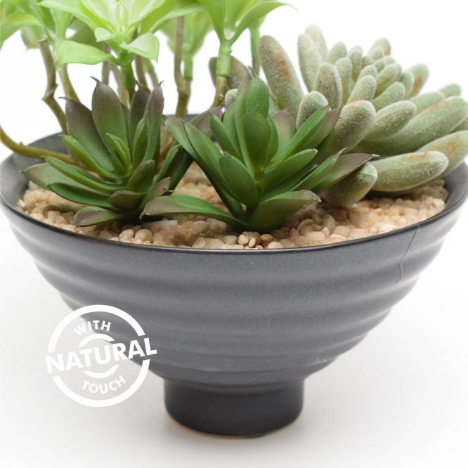 Aranjament cu plante suculente 15 cm artificilale aspect 100% natural