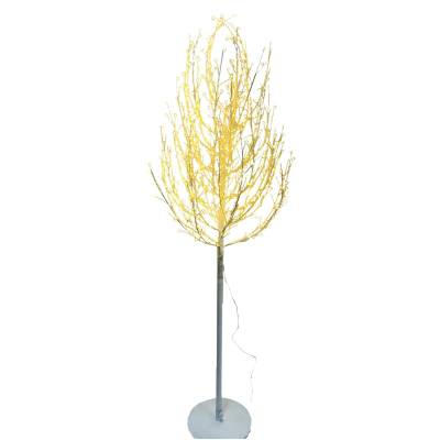 Copac iluminat cu 300 de leduri cu lumina calda, 120 cm